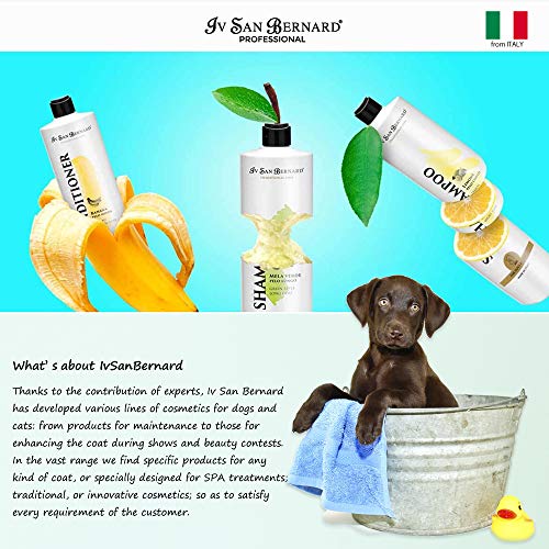 Bálsamo de Talco para Cachorros - Crema para Perros y Gatos - 500 ml - Contribuye a una Acción Suave y Limpiadora - Ideal para el Manto del Animal Joven - IV San Bernard