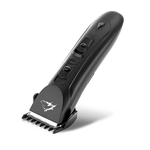 BAM - Maquinillas eléctricas Peluquería para Mascotas Clippers Remojo Impermeable Profesional O Hogar Tranquilo Recargable Sin Cuerda Perros Afeitadora De Pelo Recortadora De Pelo (Color : Negro)