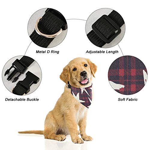 Bandana para perro con hebilla ajustable escocesa escocés estrella collar de perro triángulo bufanda lavable para perros pequeños medianos grandes 2010070