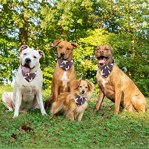 Bandana para perro con hebilla ajustable escocesa escocés estrella collar de perro triángulo bufanda lavable para perros pequeños medianos grandes 2010070