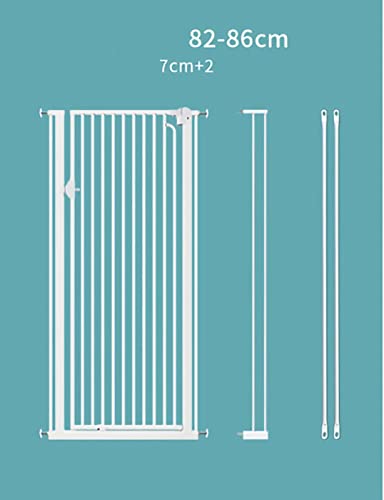 Barrera de Seguridad Bebés Barandilla Interior para Perros de 120 cm de Altura, Ancho Ajustable 66~164 cm Puerta Extra Ancha para Mascotas para Perros Gatos, Valla de Montaje a presión para Escalera