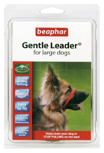 Beaphar Collar de Adiestramiento Gentle Leader, L, Rojo