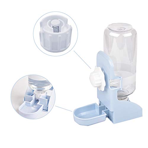 Bebedero Automático para Perros, Ispensador de Agua para Gatos, Bebedero Automático para Mascotas, 500ml Colgando Dispensador de Agua, para Perro, Gato, Conejo