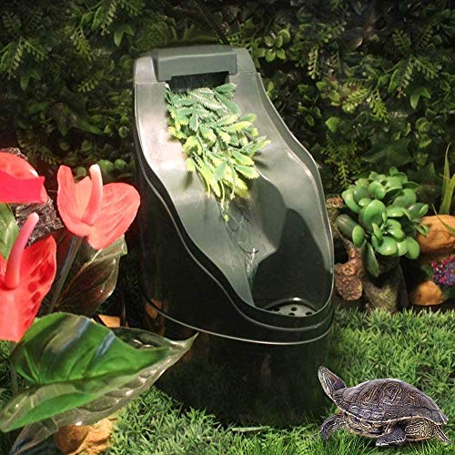 Bebedero de Reptiles Dispensador Automático, Sistema de Circulación Automático Dispensador de Agua Verde Selva Tanque de Agua Lagarto Camaleón Tortuga de Simulación de Mascotas ( Color : Green )