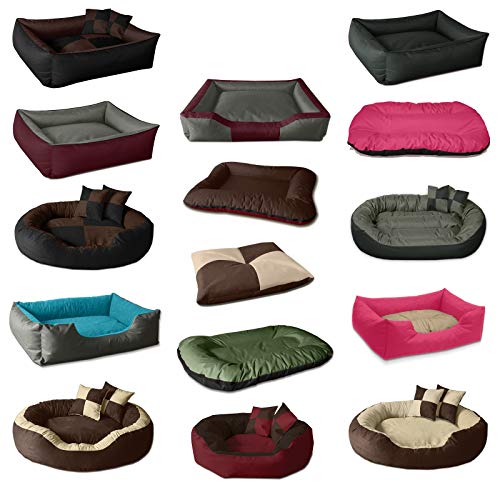 BedDog® Estera Polly, Alfombra para Perros de imitación de Cuero, Cama para Perros, Antracita, S (50x30cm)