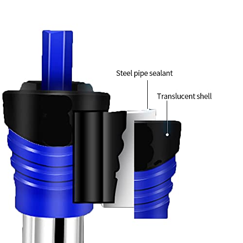 Bekasa Calentador de acuario, regulador de temperatura ajustable, calentador de acuario tropical para acuario, mantiene la temperatura estable con luz de control para tortugas Betta (300 W)