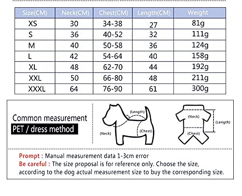 BePetMia Chaqueta de Invierno para Perros, Abrigo con 7 Tallas para Perros pequeños, medianos y Grandes, Traje de Nieve a Prueba de Viento, Ropa para Perros de línea Reflectante (S, Rojo)