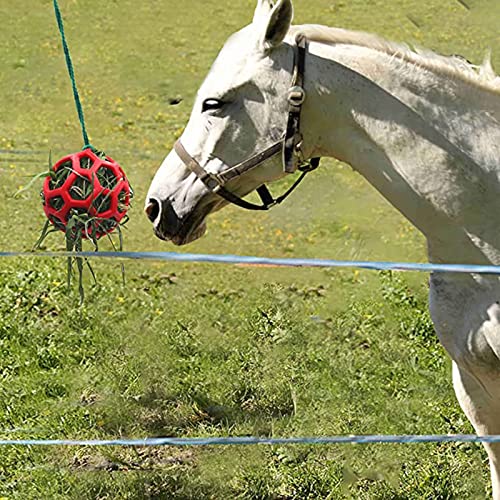 BestSiller Juguete de alimentación de heno colgante de bola de regalo de caballo, bola de alimentador de cabra que cuelga alimentación, juguete de alimentación multiusos para caballo cabra ovejas