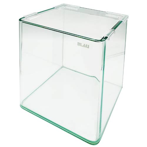 Blau Aquaristic Cubic Panoramic - Acuario de cristal doblado y pulido, 32 l, 7450 g, 30 x 30 x 35 cm