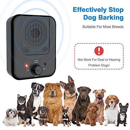 BO-sense Dispositivo antiladridos, Dispositivo antiladridos con inofensivo, Recargable e Impermeable, detecta el Sonido de los ladridos de Perros de hasta 30 pies