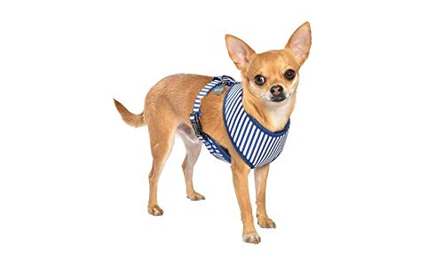 Bobby Arnés – Camiseta Marina para Perro, 20 mm, Contorno de Cuello: 33 cm, Pecho: 46 – 62 cm, Talla M