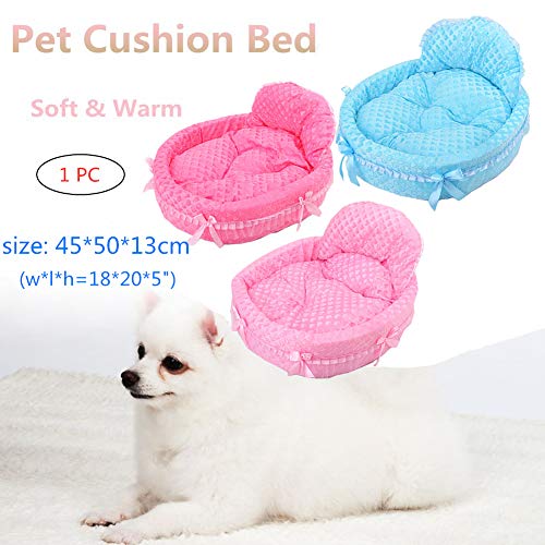 BOENTA Cama para Gatos Cama Perro Mediano De Peluche Cama del Perro La Princesa Cama del Animal doméstico Nido Mascota Suave Cama del Perro Rose Red