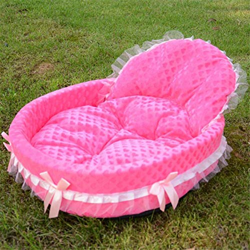 BOENTA Cama para Gatos Cama Perro Mediano De Peluche Cama del Perro La Princesa Cama del Animal doméstico Nido Mascota Suave Cama del Perro Rose Red