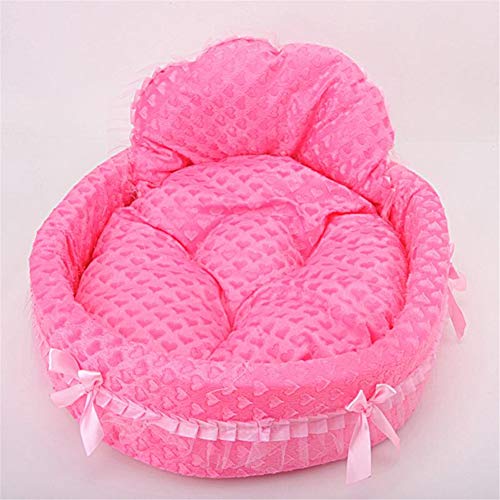 BOENTA Cama para Gatos Cama Perro Mediano De Peluche Cama del Perro La Princesa Cama del Animal doméstico Nido Mascota Suave Cama del Perro Rose Red