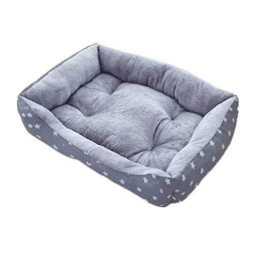 BOENTA Caseta Perro Interior Cama Gato De Lujo Cama del Perro Cama del Animal doméstico Gato Cesta Cachorro Cama Caliente Cama del Perro Perro pequeño 2,Grey