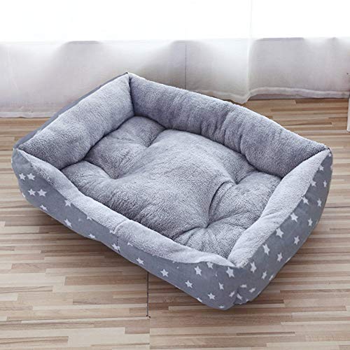 BOENTA Caseta Perro Interior Cama Gato De Lujo Cama del Perro Cama del Animal doméstico Gato Cesta Cachorro Cama Caliente Cama del Perro Perro pequeño 2,Grey