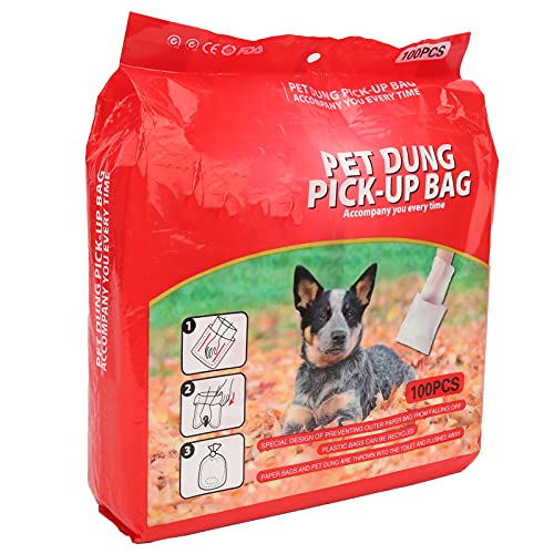 Bolsa De Caca De Perro, Dispensador De Bolsa De Caca Espesa Para Caca De Mascota(100 tabletas)