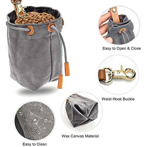 Bolsa Entrenamiento para Perros PortáTil,Bolsa Premios Perro con CordóN Y Gancho para La Cintura para Varios Tipos Entrenamiento Y Caminata Perros