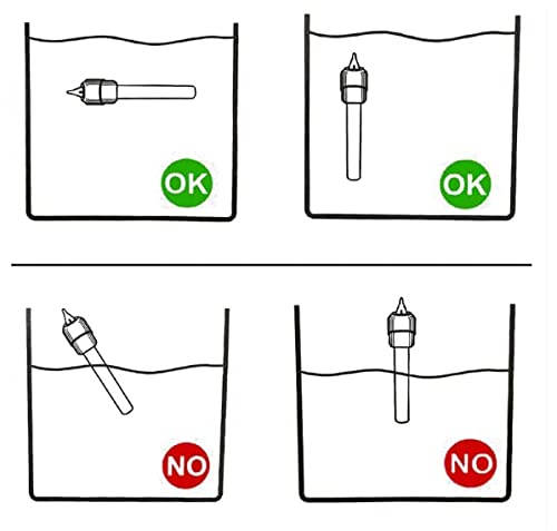 BPS Calentador de Acuario Sumergible para Pecera 100W 26.5cm para Tanque de Pescados Tubo de Cuarzo con Ventosas BPS-6052 * 1