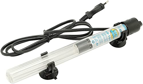 BPS Calentador de Acuario Sumergible para Pecera 50W 22.3cm para Tanque de Pescados Tubo de Cuarzo con Ventosas BPS-6051 * 1