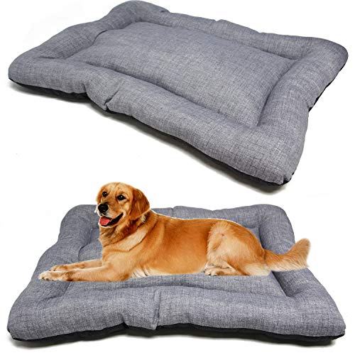 BPS Manta Colchoneta para Perros Gatos Cama Mascotas Antideslizante Tamaño S/M/L Portatil Colchón Sofá Almohada Suave (S: 60x45 cm, Gris) BPS-14094GR