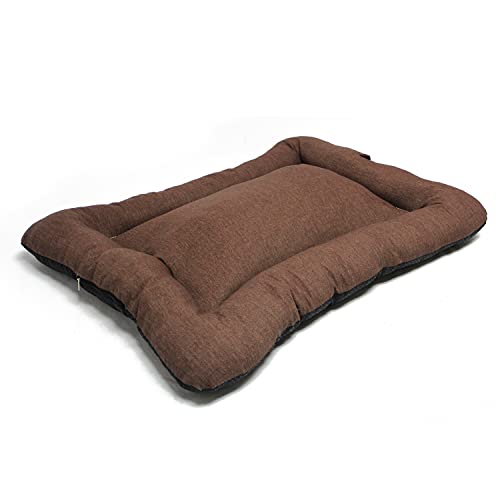 BPS Manta Colchoneta para Perros Gatos Cama Mascotas Antideslizante Tamaño S/M/L Portatil Colchón Sofá Almohada Suave (S: 60x45 cm, Marrón) BPS-14094MA