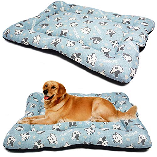 BPS Manta Colchoneta para Perros Gatos Cama Mascotas Antideslizante Tamaño S/M/L Portatil Colchón Sofá Almohada Suave (S, Azul Claro) BPS-14094AC