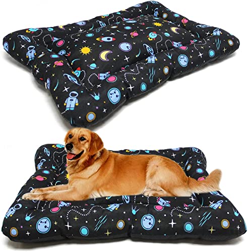 BPS Manta Colchoneta para Perros Gatos XXL 140x100 cm Cama Mascotas Antideslizante Portatil Colchón Sofá Almohada Suave (Universum 1) BPS-14143UN