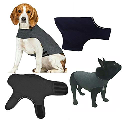 BTKNOO Chaleco de ansiedad para Perros Abrigo calmante Chaqueta para aliviar el estrés del Perro Chaleco Anti-ansiedad Abrigo para Camisa Mantener la Calma Ropa Suave para Mascotas Ropa para Perros