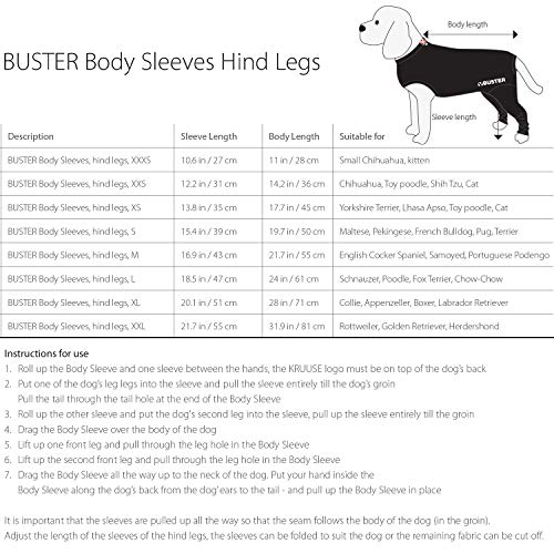 Buster Body Manga para Perros, Patas traseras, Grande