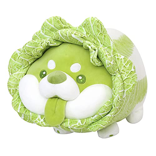 BYNYXI Muñeco de Peluche de Perro repollo, Juguete de Felpa para Cachorro, muñeco de Trapo, Bonito Adorno para el hogar, Almohada para Dormir de Perro repollo para Regalos, Perro en Cuclillas