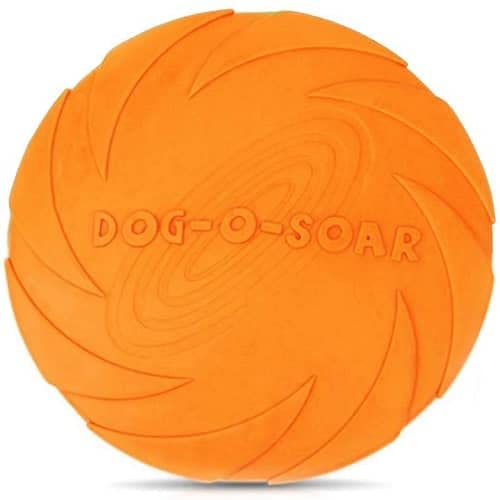 CABLEPELADO Frisbee para Perro Juguete Disco Volador para Perro 15 cm Naranja