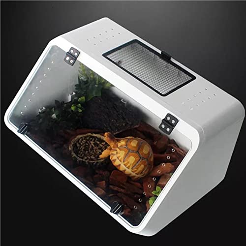 Caja De Incubadora De Cría De Mascotas Trepadora, Agua Y Tierra Inclinada Para Criar Mascotas, Hibernación De Tortugas, Hámster, Incubadora De Erizos, Caja De Alimentación Con Aislamiento De Tortuga