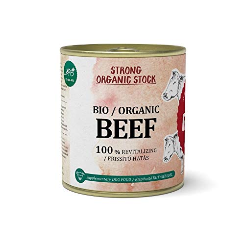 Caldo de Ternera BEEF para Perros y Gatos 300 ml - Orgánico Sin Conservantes - Aporte COLÁGENO para Huesos y articulaciones | ANIMALUJOS (3 LATAS 300 ML)