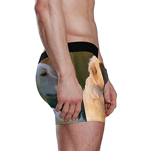 Calzoncillos tipo bóxer para hombre, calzoncillos tipo bóxer, para perros, cachorros, mascotas, ropa interior elástica y transpirable, paquete de 1, 1 color, L