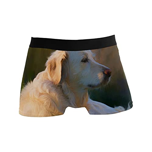 Calzoncillos tipo bóxer para hombre, calzoncillos tipo bóxer, para perros, cachorros, mascotas, ropa interior elástica y transpirable, paquete de 1, 1 color, L