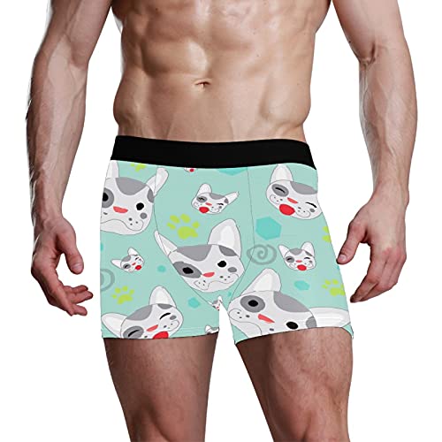 Calzoncillos tipo bóxer para hombre, calzoncillos tipo bóxer, para perros, mascotas, animales, ropa interior ajustable, transpirable, paquete de 1, 1 color, XL