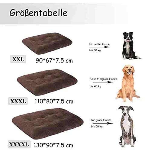 Cama de peluche para perros de tamaño mediano, sofá para perros, lavable, muy suave, cesta para perros con cojín antideslizante, cama para mascotas grandes