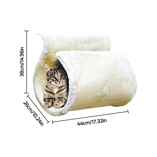 Cama de radiador de lujo para gatos, hamaca blanca cálida, cesta de cama para cachorros, lavable, con marco fuerte, regalo de invierno para gatos