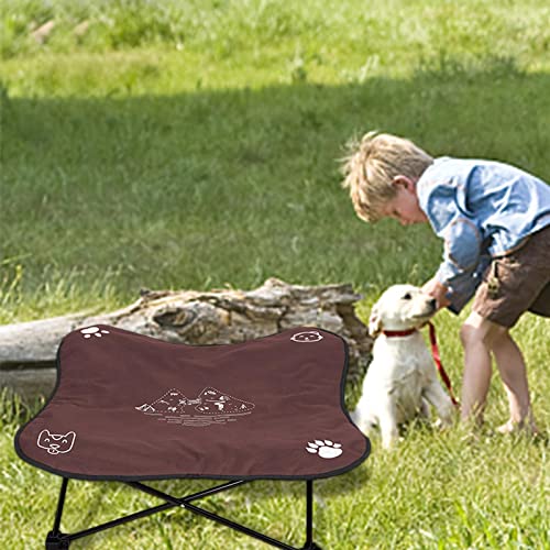 Cama impermeable para perros - Cama elevada para gatos, colchonetas para perros para dormir, cama portátil lavable para perros con marco estable y tapete de tela Oxford, cuna plegable de viaje Teetree