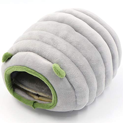 Cama para Animales Hámster Pequeños Casa de Invierno para Dormir Multifuncional Felpa de Algodón Cálido Nido con Alfombrilla Antideslizante Cueva para Hámsters Cobayas Chinchilla Ardilla Erizo.