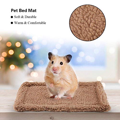 Cama para Mascotas Colchón Antideslizante Saco de Dormir de Invierno cálido Mini Erizo de algodón Lindo Juguete de Jaula de casa de Animales pequeños Cuna para erizos Cuna Tipo Peluche Suave cálida