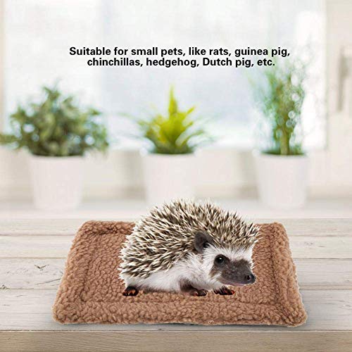 Cama para Mascotas Colchón Antideslizante Saco de Dormir de Invierno cálido Mini Erizo de algodón Lindo Juguete de Jaula de casa de Animales pequeños Cuna para erizos Cuna Tipo Peluche Suave cálida