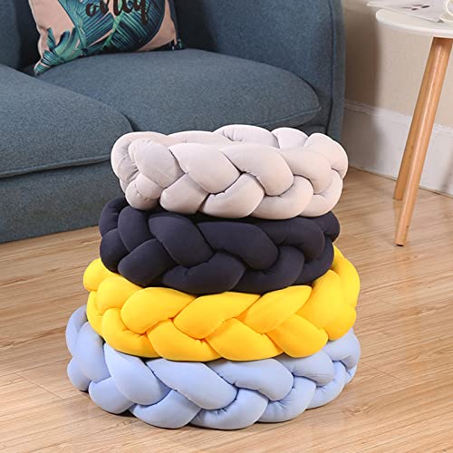 Cama para Mascotas con Forma De Rosquilla, Perro Y Gato, Cálida Y Redonda, Perrera, Sofá Suave para Cachorros, Cojín De Lujo para Gatos, Cama, Saco De Dormir, Alivio Ortopédico,Navy Blue,35cm