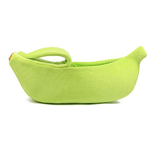 Cama Para Mascotas Para Gatos Y Perros，Cama De Gato En Forma De Plátano Casa Cojín Cálido Y Acogedor Para Cachorros Perrera Sofá Portátil Portátil Para Mascotas Lindo Saco De Dormir Cesta Dive