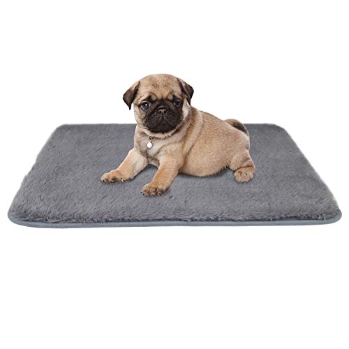 Cama para mascotas veterinaria más gruesa, ropa de cama veterinaria antideslizante con respaldo de goma lavable a máquina, almohadilla de forro polar para perro o cachorros jóvenes