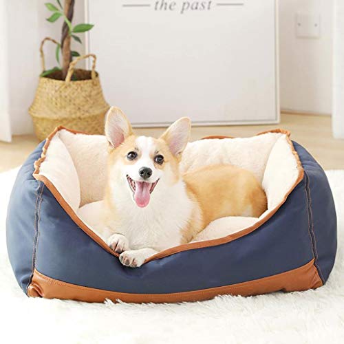 Cama para perros colchon grande Sofá De Felpa Jerarquía Del Animal Doméstico De La Perrera Del Perrito Caliente Dormir Manta Caliente Antideslizante Lavable Del Cojín - 75 * 60 * 25cm ( Size : XL )