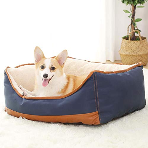 Cama para perros colchon grande Sofá De Felpa Jerarquía Del Animal Doméstico De La Perrera Del Perrito Caliente Dormir Manta Caliente Antideslizante Lavable Del Cojín - 75 * 60 * 25cm ( Size : XL )