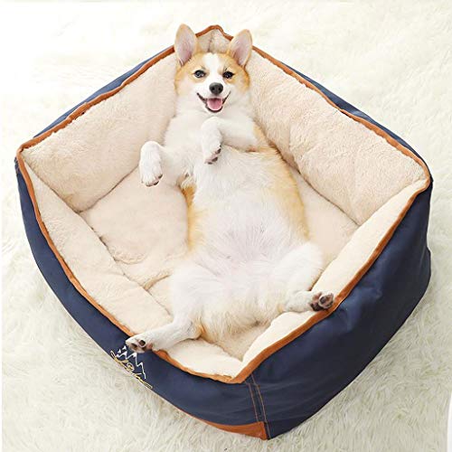 Cama para perros colchon grande Sofá De Felpa Jerarquía Del Animal Doméstico De La Perrera Del Perrito Caliente Dormir Manta Caliente Antideslizante Lavable Del Cojín - 75 * 60 * 25cm ( Size : XL )