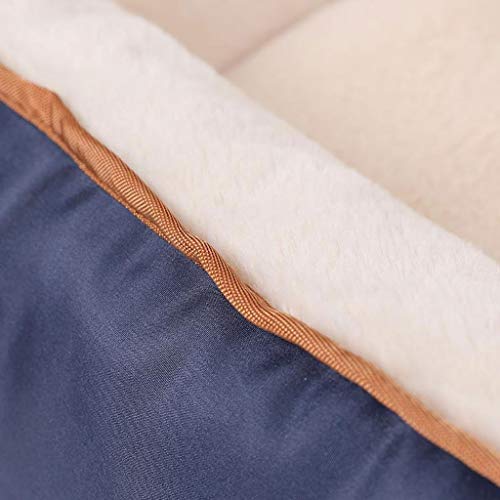 Cama para perros colchon grande Sofá De Felpa Jerarquía Del Animal Doméstico De La Perrera Del Perrito Caliente Dormir Manta Caliente Antideslizante Lavable Del Cojín - 75 * 60 * 25cm ( Size : XL )